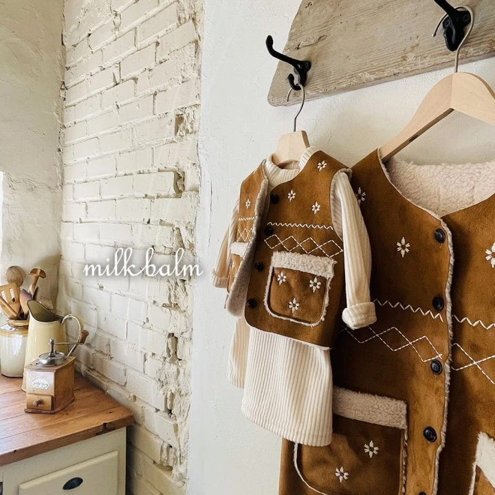 Milk Balm - Korean Baby Fashion - #babylifestyle - Mom Mustang Vest  - 2