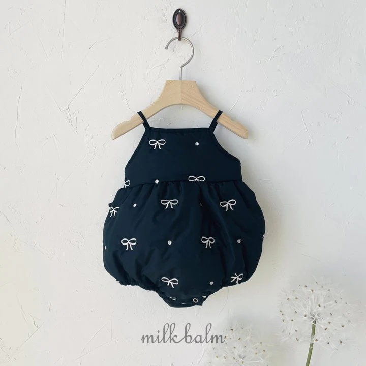 Milk Balm - Korean Baby Fashion - #babylifestyle - Ribbon Embroidery Bodysuit - 10