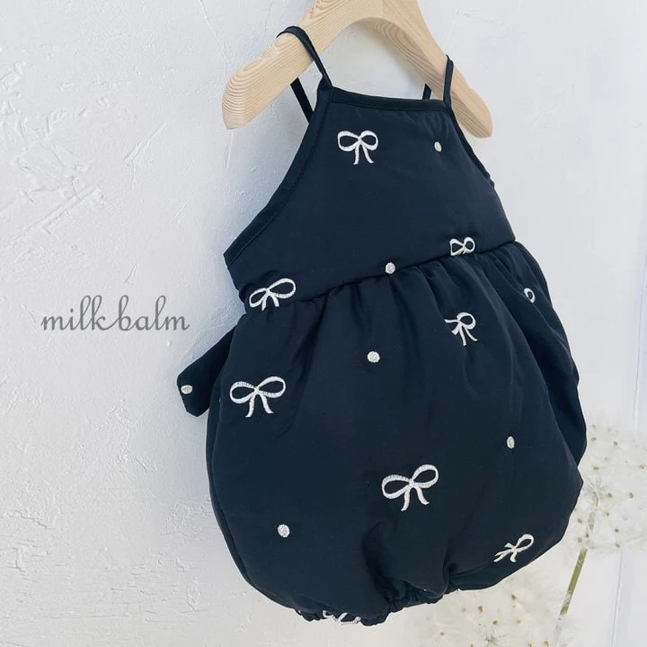 Milk Balm - Korean Baby Fashion - #babyoninstagram - Ribbon Embroidery Bodysuit - 11