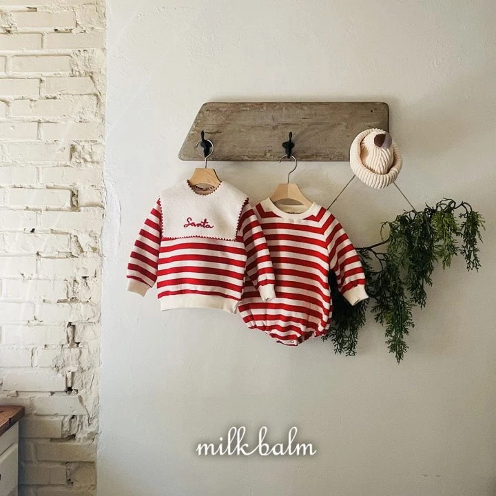 Milk Balm - Korean Baby Fashion - #babyoutfit - Christmas Bodysuit