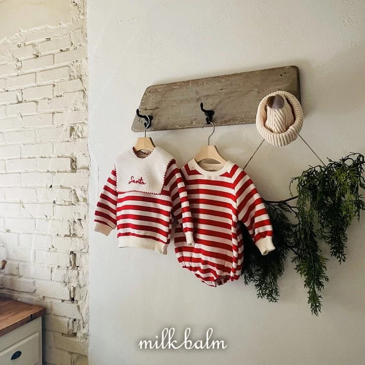 Milk Balm - Korean Baby Fashion - #babyoutfit - Christmas Bodysuit - 2