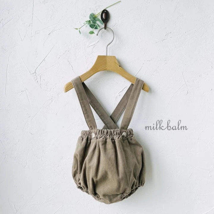 Milk Balm - Korean Baby Fashion - #babyoutfit - Jude Suspender Bloomer - 10