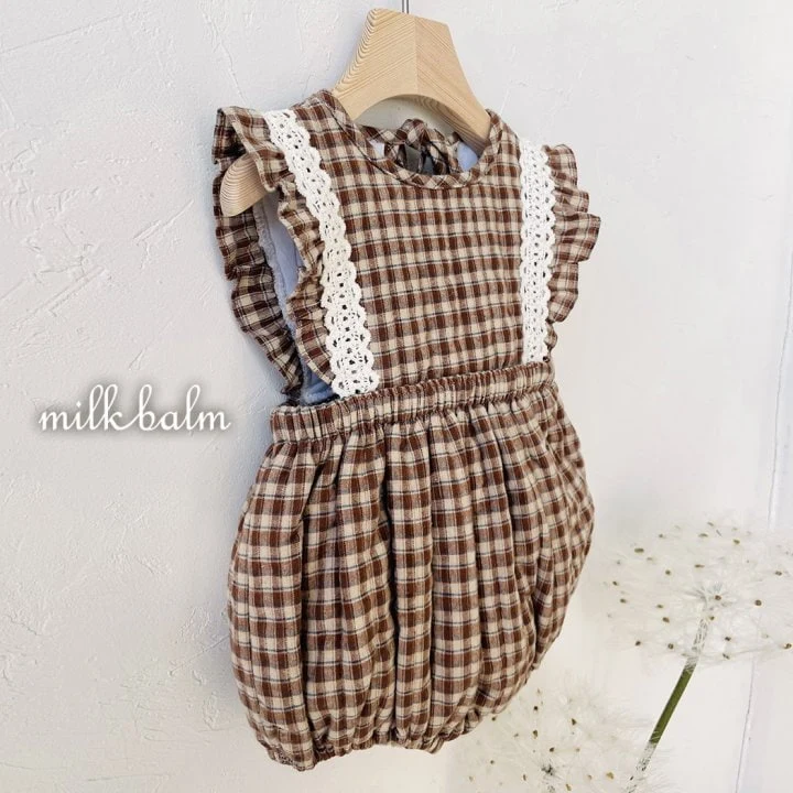 Milk Balm - Korean Baby Fashion - #onlinebabyboutique - Coco Quilting Bodysuit - 8