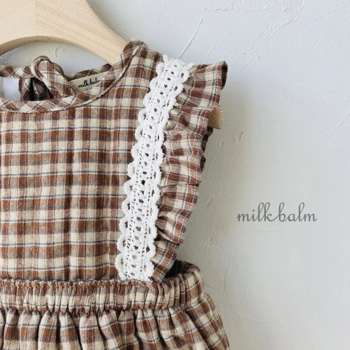 Milk Balm - Korean Baby Fashion - #onlinebabyshop - Coco Quilting Bodysuit - 9