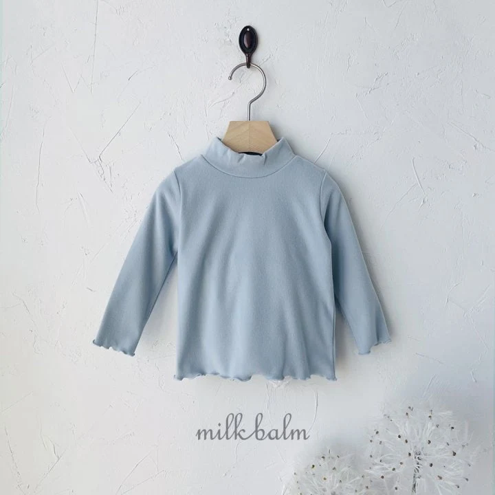 Milk Balm - Korean Children Fashion - #childrensboutique - Winter Half Turtleneck Tee - 7