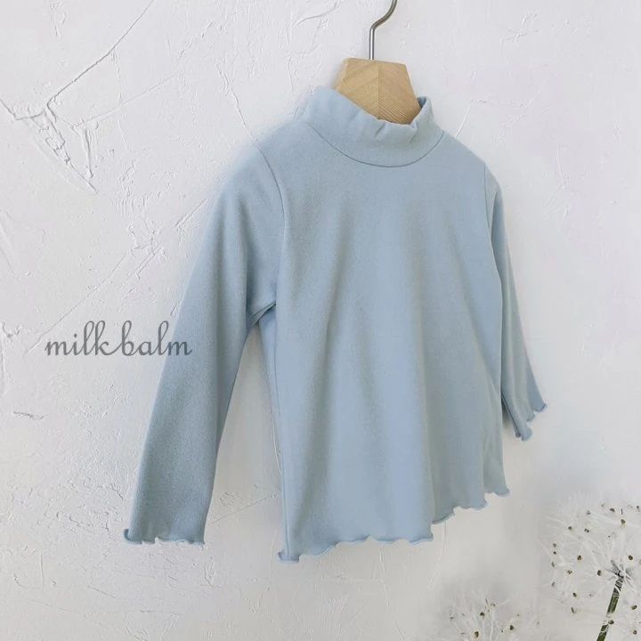 Milk Balm - Korean Children Fashion - #designkidswear - Winter Half Turtleneck Tee - 8