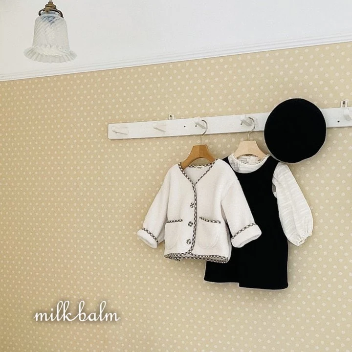 Milk Balm - Korean Children Fashion - #discoveringself - Embo Jacquard One-piece - 6