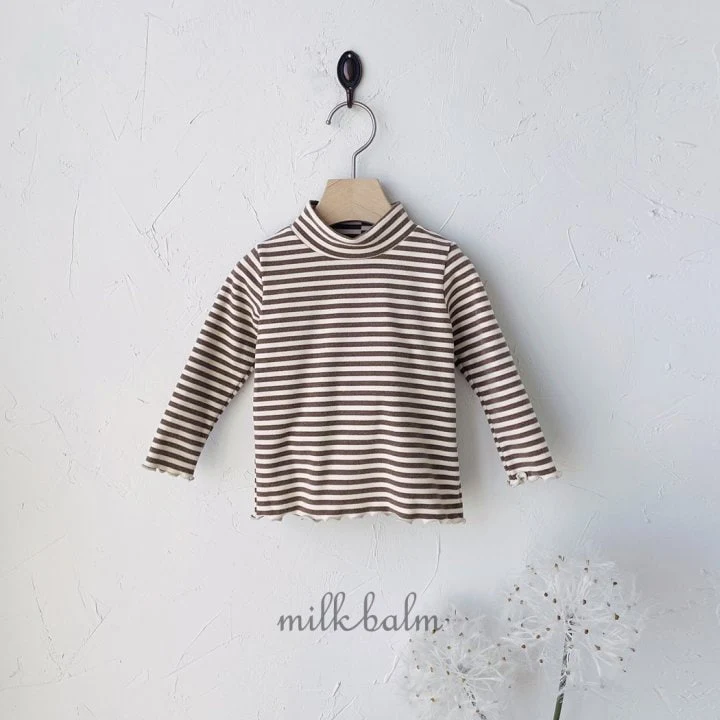 Milk Balm - Korean Children Fashion - #fashionkids - Winter Half Turtleneck Tee - 10