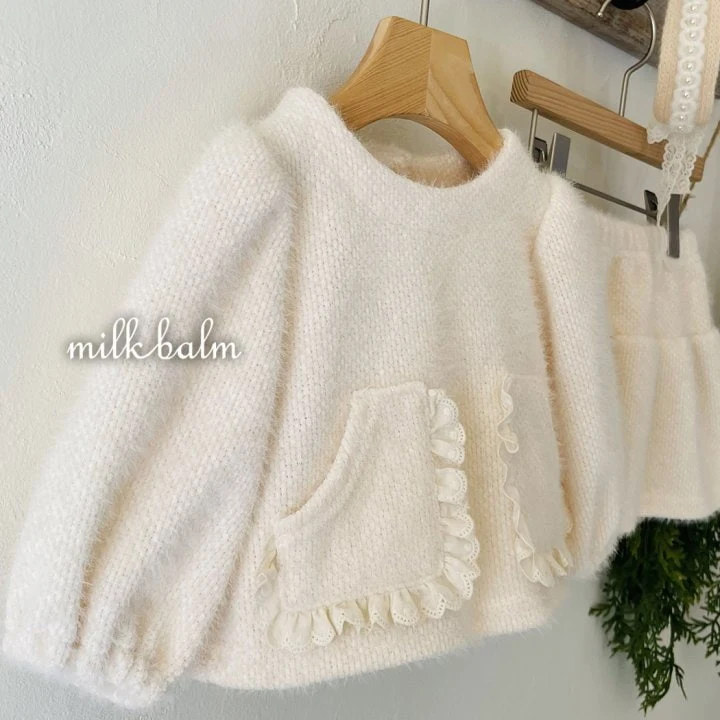 Milk Balm - Korean Children Fashion - #kidsshorts - Cotton Candy Frill Blouse - 8