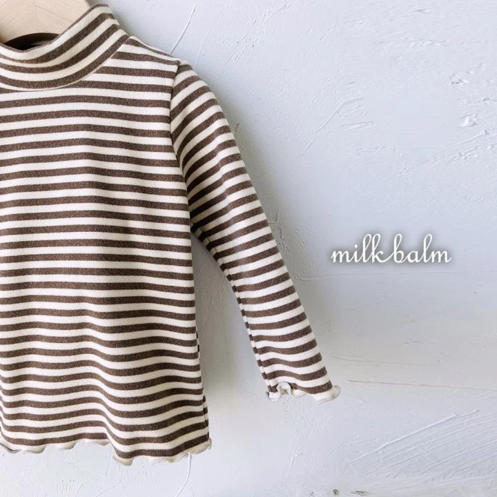 Milk Balm - Korean Children Fashion - #kidsshorts - Winter Half Turtleneck Tee - 11