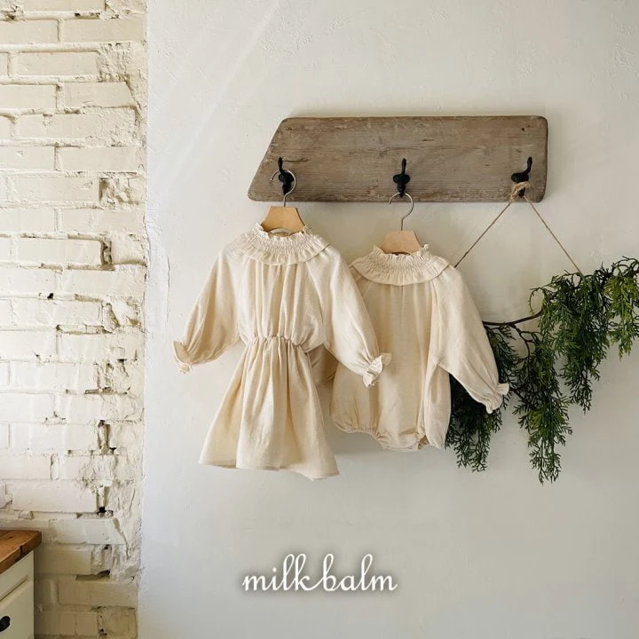 Milk Balm - Korean Children Fashion - #kidzfashiontrend - Piona Smocked One-piece - 3