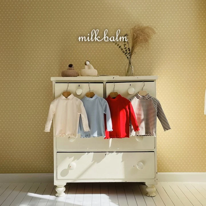 Milk Balm - Korean Children Fashion - #magicofchildhood - Winter Half Turtleneck Tee - 2