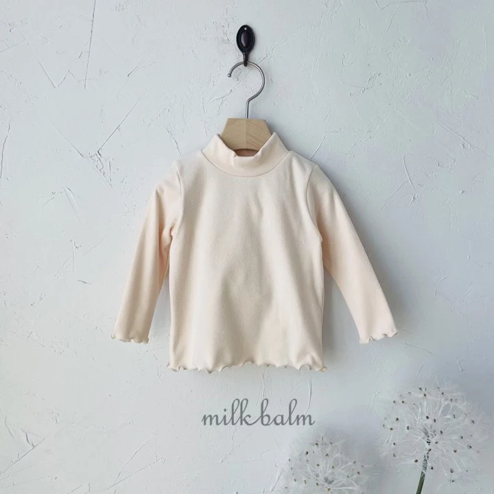 Milk Balm - Korean Children Fashion - #minifashionista - Winter Half Turtleneck Tee - 4