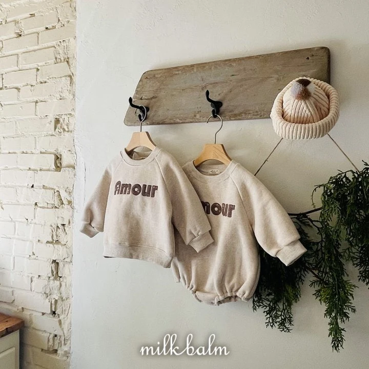 Milk Balm - Korean Children Fashion - #todddlerfashion - Amore Sweatshirts - 4