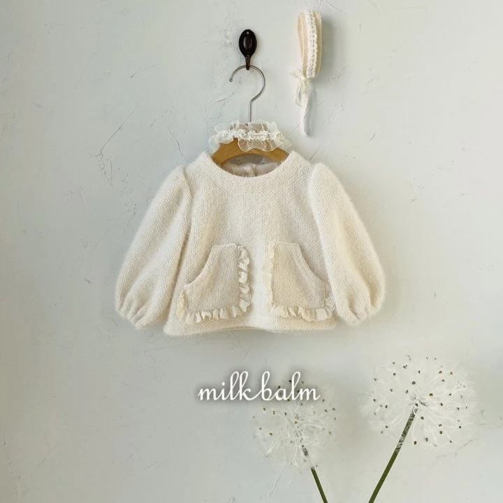 Milk Balm - Korean Children Fashion - #toddlerclothing - Cotton Candy Frill Blouse