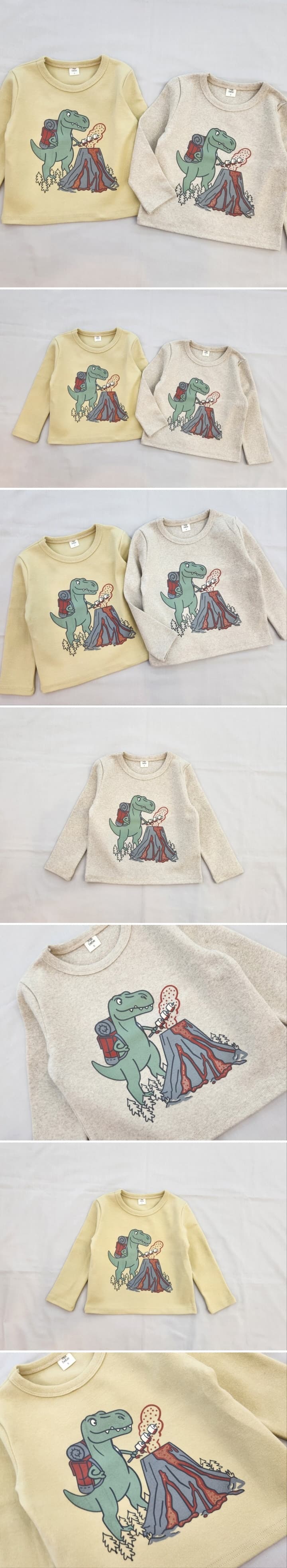 Milk Bebe - Korean Children Fashion - #Kfashion4kids - Camping Dino Tee - 2