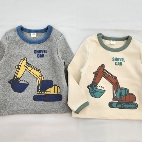 Milk Bebe - Korean Children Fashion - #Kfashion4kids - Poclain Tee