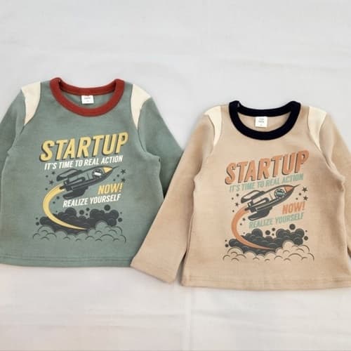 Milk Bebe - Korean Children Fashion - #childofig - Rocket Tee