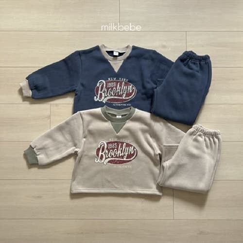 Milk Bebe - Korean Children Fashion - #childofig - Colored Top Bottom Set