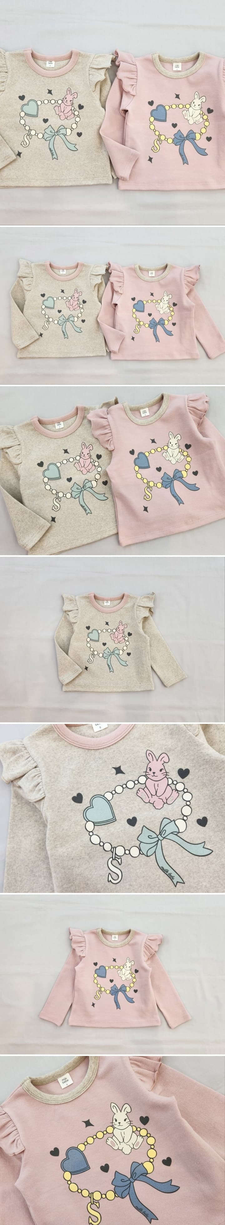 Milk Bebe - Korean Children Fashion - #childrensboutique - Necklace Tee - 2