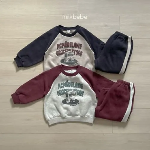 Milk Bebe - Korean Children Fashion - #childrensboutique - Serial Top Bottom Set