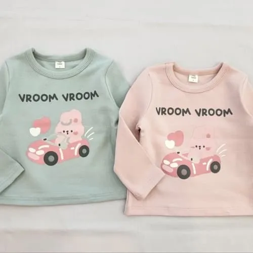 Milk Bebe - Korean Children Fashion - #fashionkids - Vroom Rabbit Tee