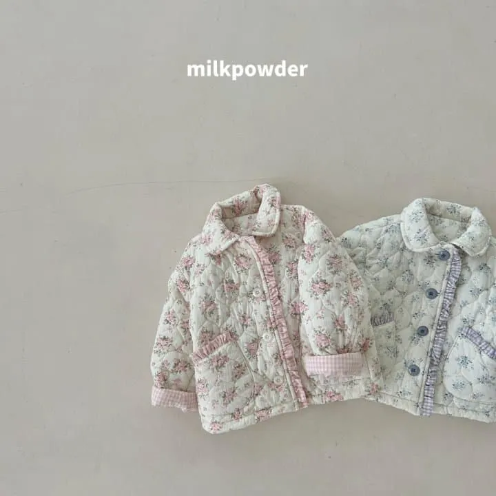 Milk Powder - Korean Children Fashion - #stylishchildhood - Peach Padded Jumper - 9