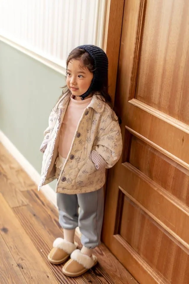 Milk Powder - Korean Children Fashion - #todddlerfashion - Peach Padded Jumper - 7