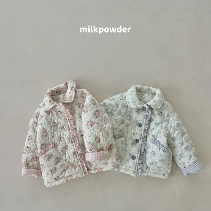 Milk Powder - Korean Children Fashion - #toddlerclothing - Peach Padded Jumper - 8