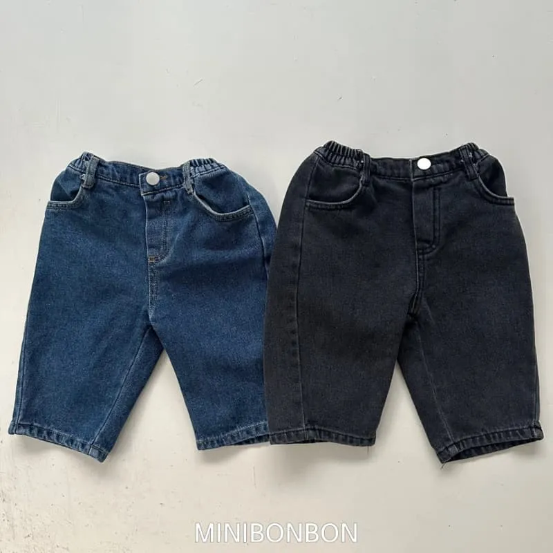 Mini Bongbong - Korean Children Fashion - #discoveringself - Relay Denim Pants