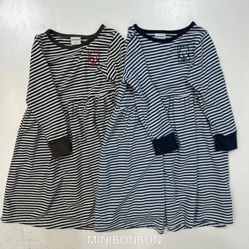 Mini Bongbong - Korean Children Fashion - #minifashionista - Stripe One-piece