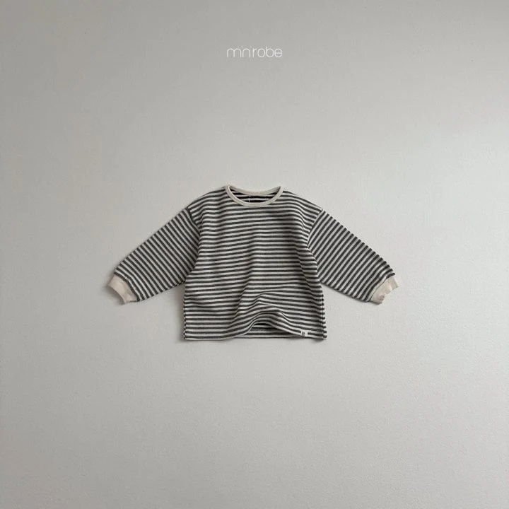 Mini Robe - Korean Children Fashion - #childofig - Three Line Tee - 7