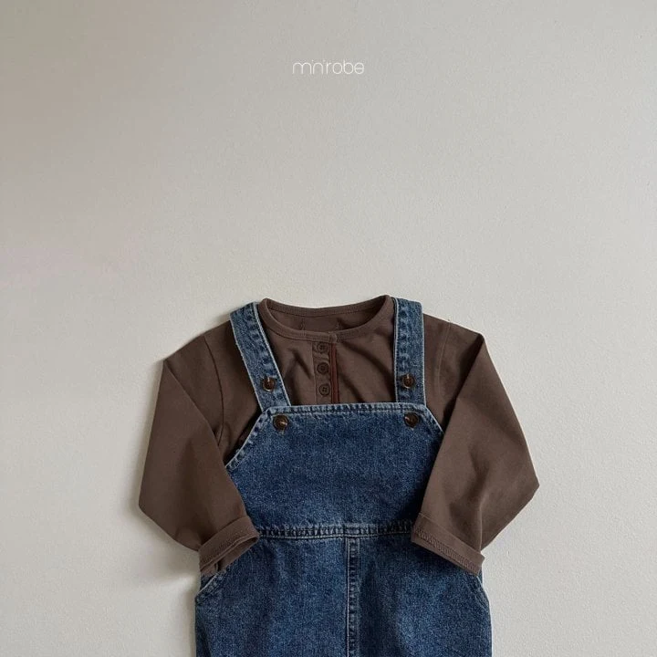 Mini Robe - Korean Children Fashion - #discoveringself - All Day Denim Overalls - 9