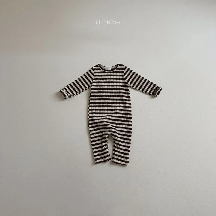 Mini Robe - Korean Children Fashion - #discoveringself - Puppu Stripe Suit - 4