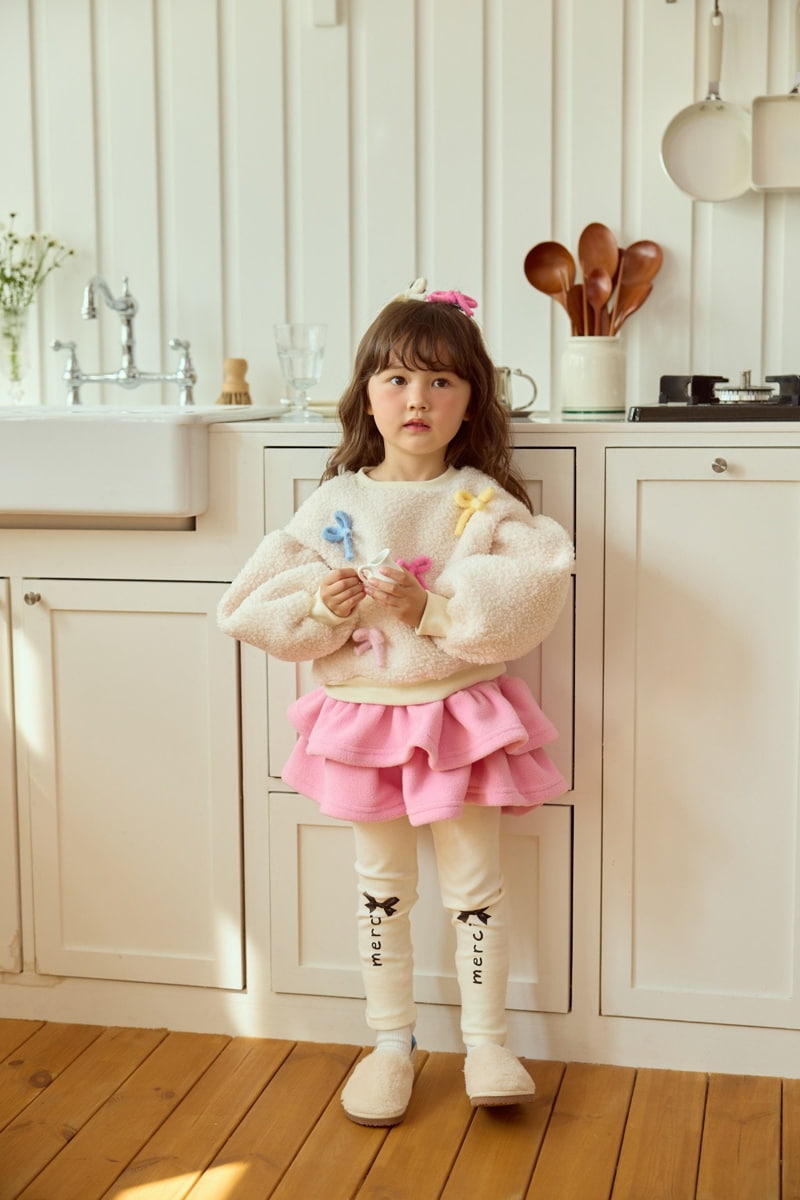 Miniature - Korean Children Fashion - #Kfashion4kids - Coco Ribbon Tee