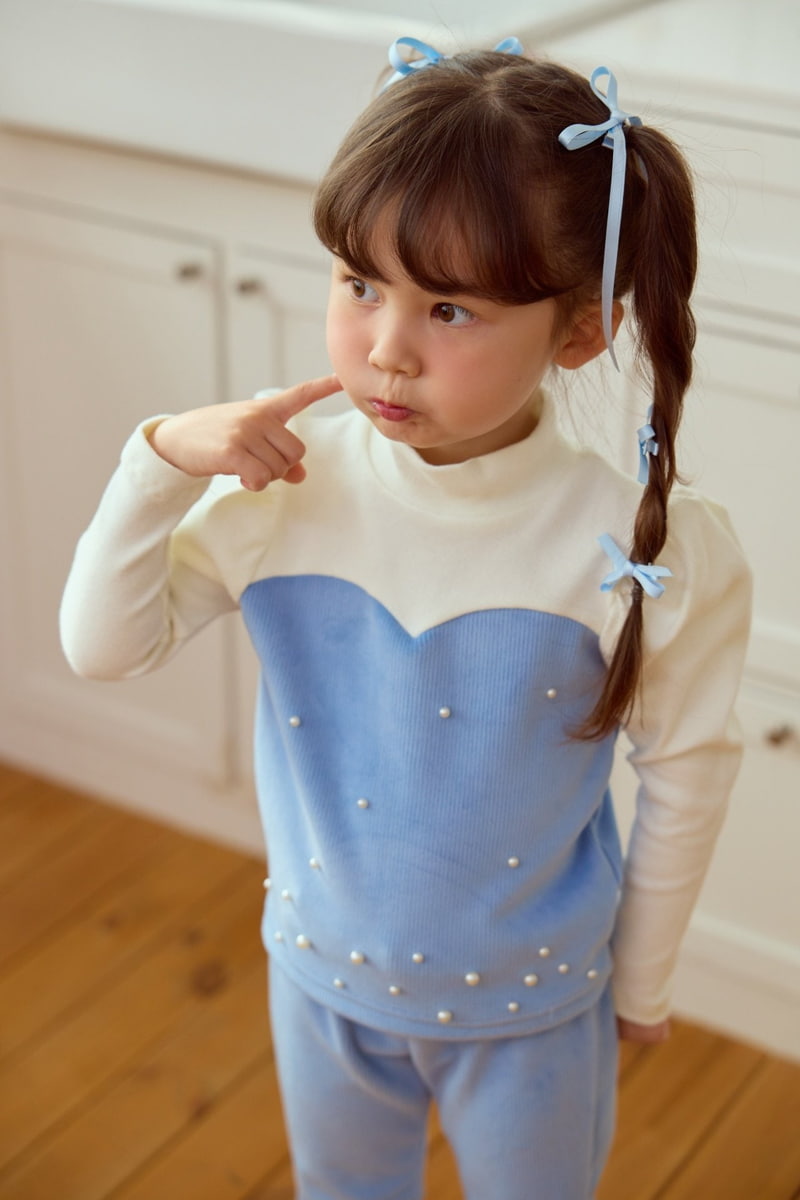 Miniature - Korean Children Fashion - #Kfashion4kids - Only You Top Bottom Set - 2