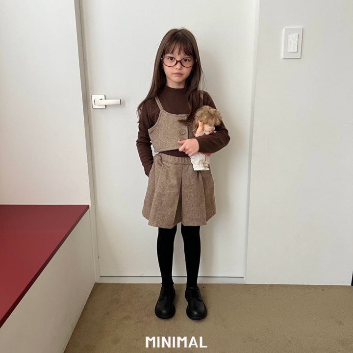 Minimal - Korean Children Fashion - #childofig - Maron Pleats Skirt - 6