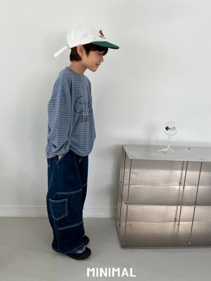 Minimal - Korean Children Fashion - #fashionkids - Libet Stitch Denim Pants - 9