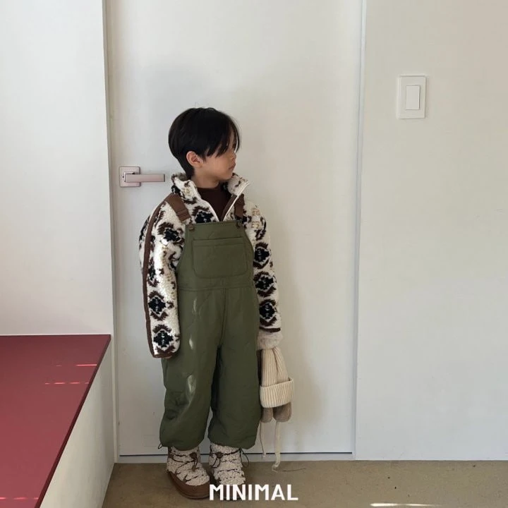 Minimal - Korean Children Fashion - #kidsshorts - Quilting Suspender Pants - 3