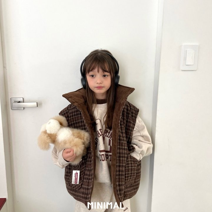 Minimal - Korean Children Fashion - #magicofchildhood - Check Reversible Vest - 4