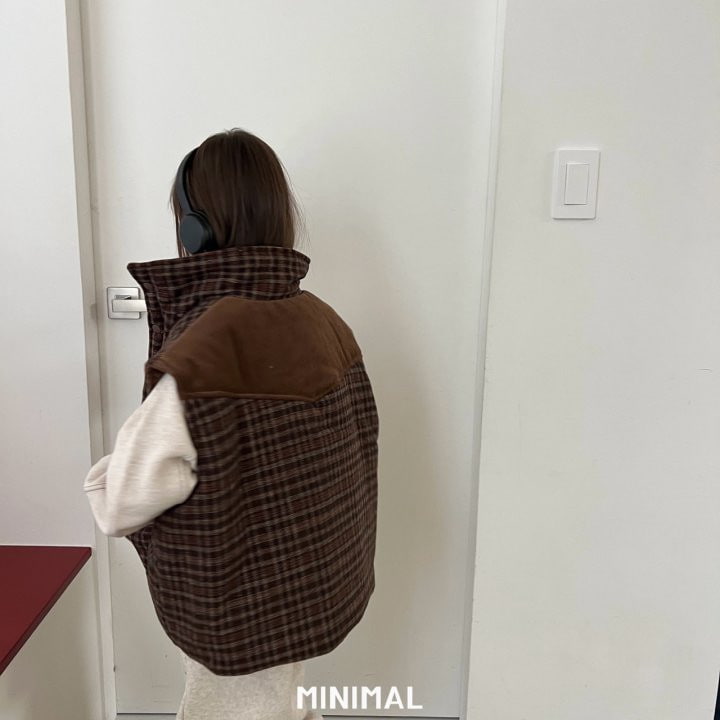 Minimal - Korean Children Fashion - #todddlerfashion - Check Reversible Vest - 6