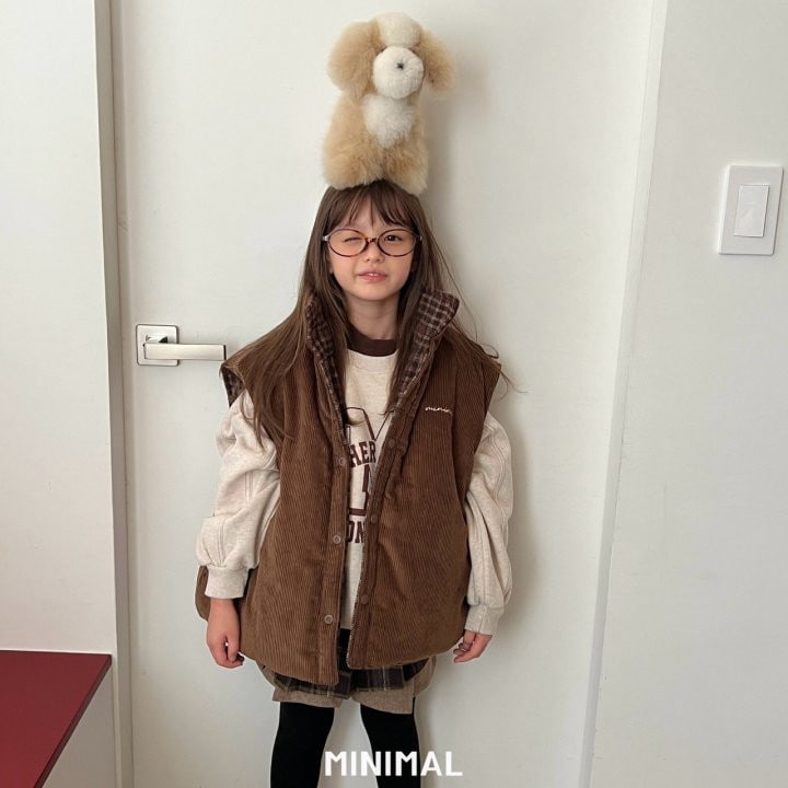 Minimal - Korean Children Fashion - #toddlerclothing - Check Reversible Vest - 7