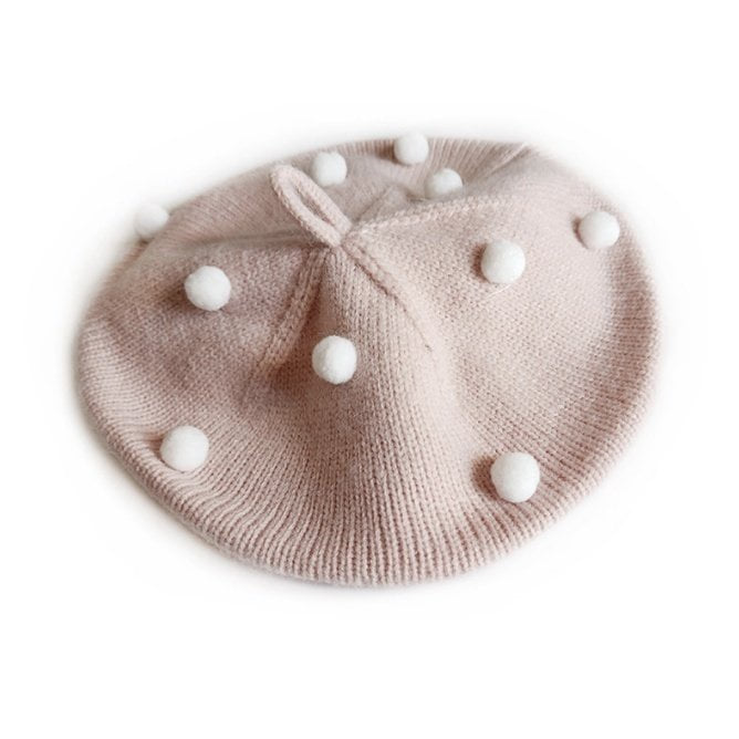 Miso - Korean Baby Fashion - #babyboutique - Pom Pom Beret - 5