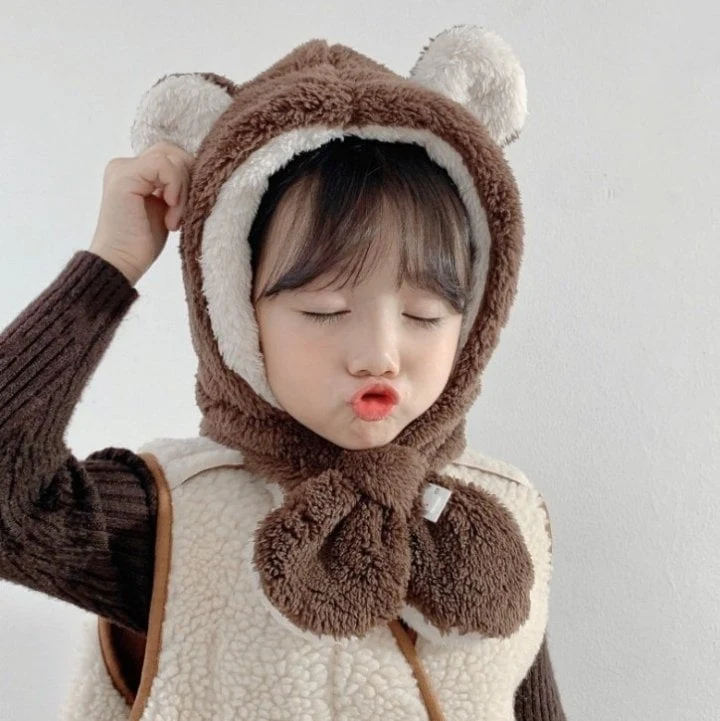 Miso - Korean Baby Fashion - #babyboutiqueclothing - Brown Bear Hat - 6