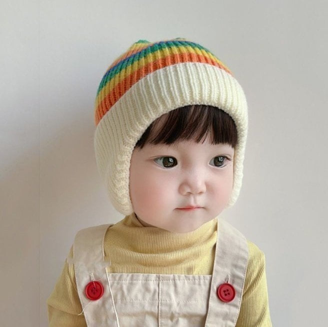 Miso - Korean Baby Fashion - #babyboutiqueclothing - Rainbow Hat - 2