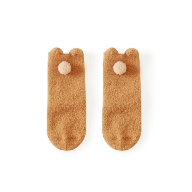 Miso - Korean Baby Fashion - #babyboutiqueclothing - Winter Pom Pom Socks - 10