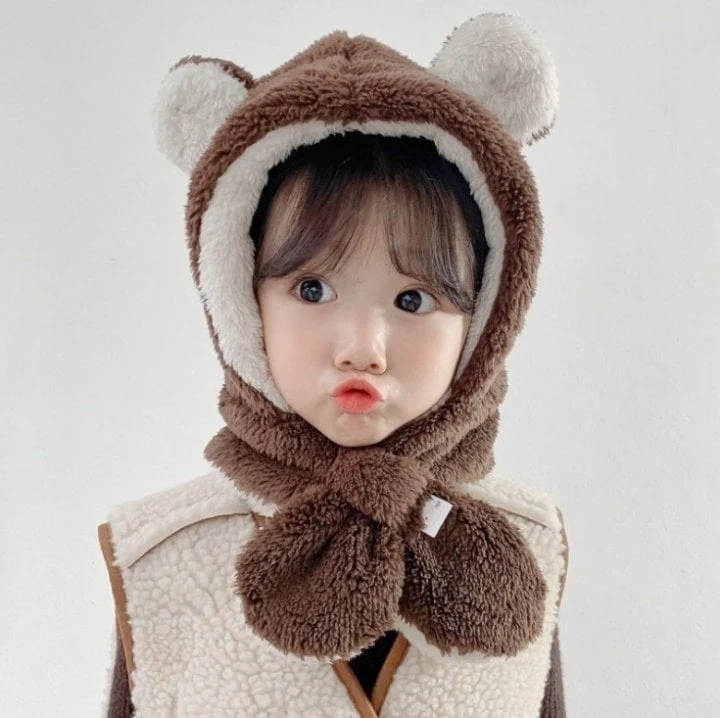 Miso - Korean Baby Fashion - #babyclothing - Brown Bear Hat - 7