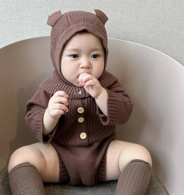 Miso - Korean Baby Fashion - #babyclothing - Bear Balaclava - 7