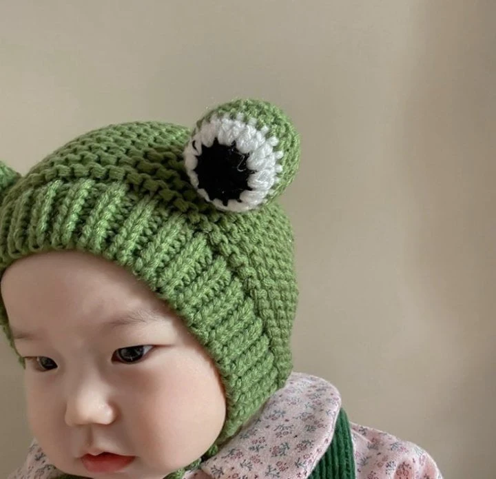 Miso - Korean Baby Fashion - #babyboutiqueclothing - Frog Hat - 4