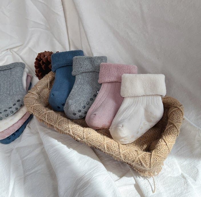 Miso - Korean Baby Fashion - #babyfashion - Winter Roll Socks - 2